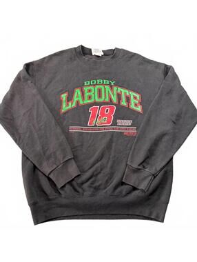 Vintage 90s Chase Authentics Bobby Labonte #18 NASCAR Crewneck Sweatshirt